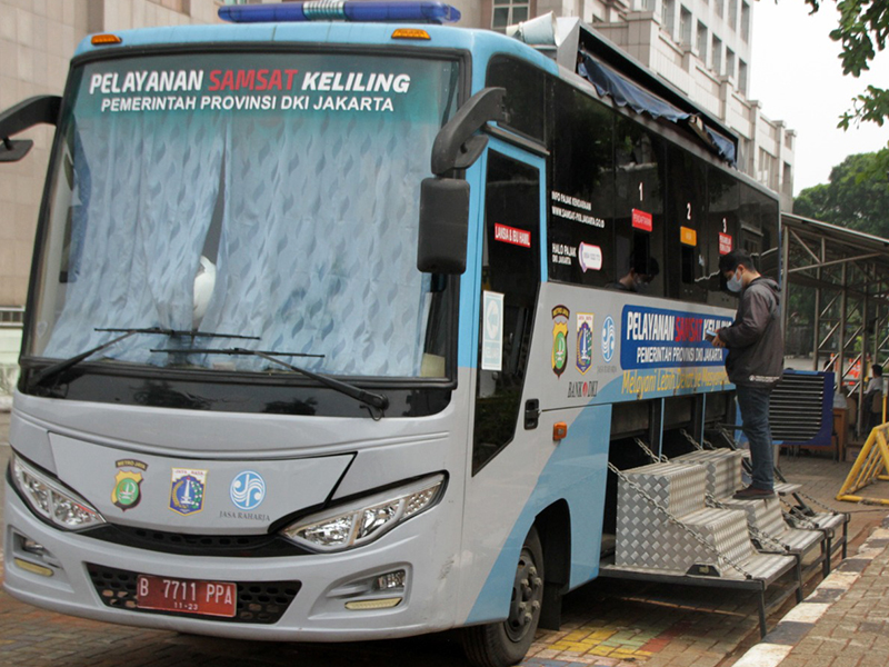 Mobil Samsat Keliling Pemprov DKI (SinPo.id/Beritajakarta)