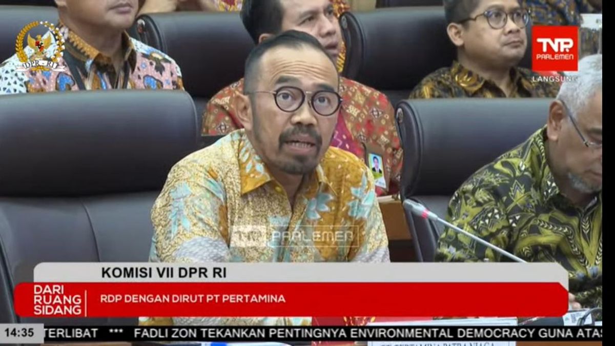 Direktur Utama Pertamina Patra Niaga, Riva Siahaan. (SinPo.id/tangkapan layar TV Parlemen)