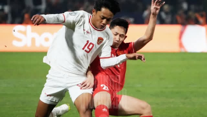 Pertandingan Vietnam vs Indonesia (SinPo.id/ PSSI)