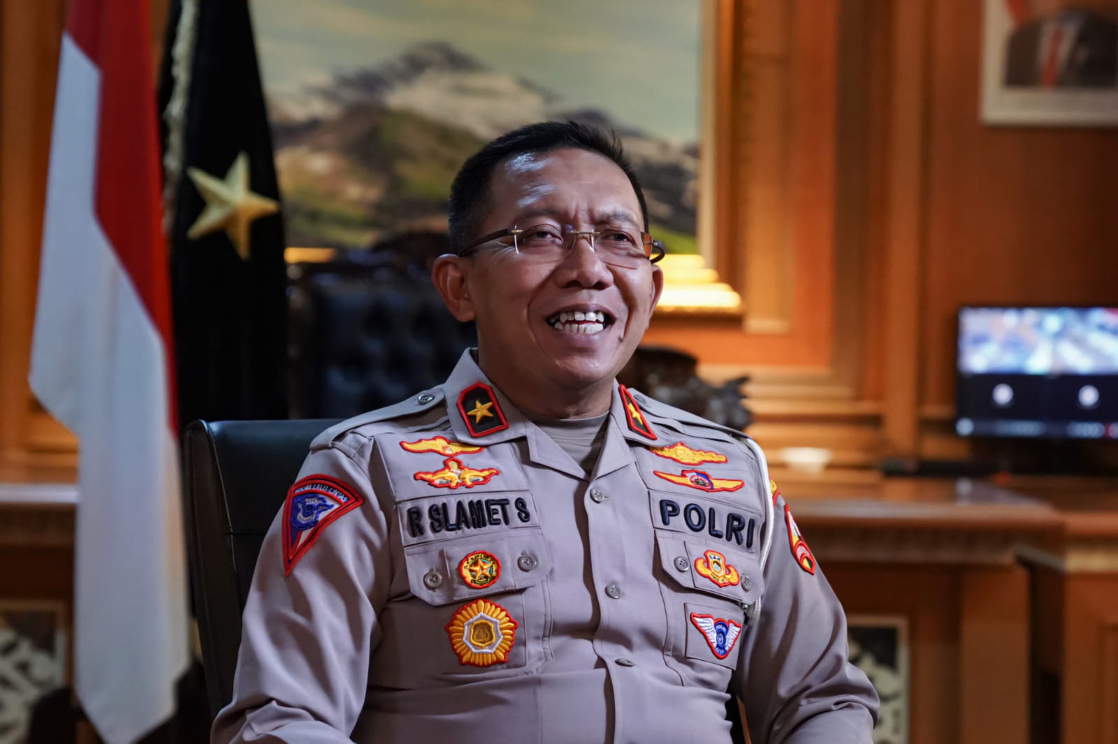 Dirgakum Korlantas Polri, Brigjen Pol Raden Slamet Santoso (SinPo.id/Polri)