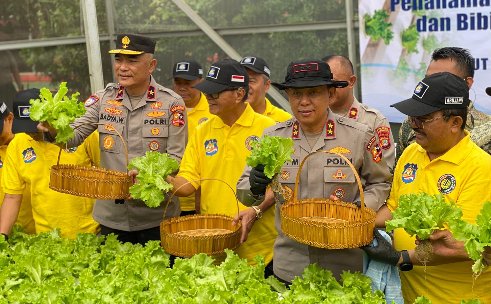 Kakorbinmas Baharkam Polri, Irjen Edy Murbowo saat meresmikan lumbung pangan (SinPo.id/Polri)