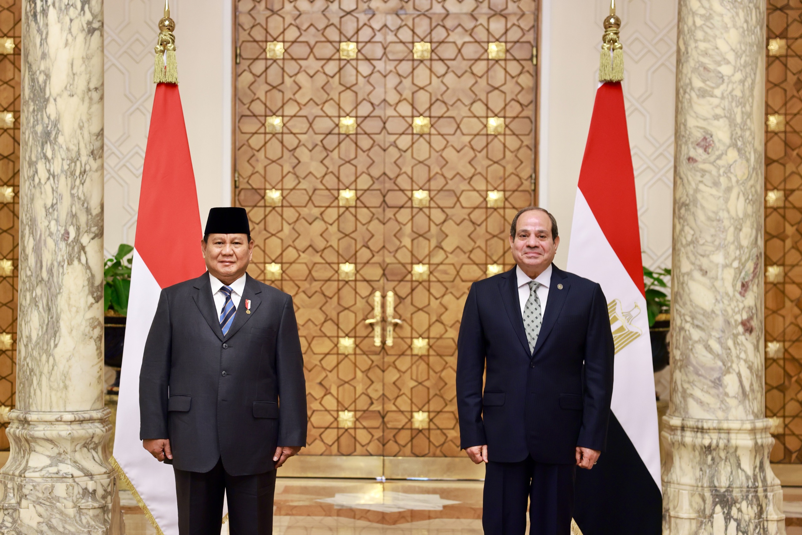 Presiden Prabowo Bertemu Presiden Mesir, Abdel Fattah El-Sisi (SinPo.id/tim Media Prabowo)