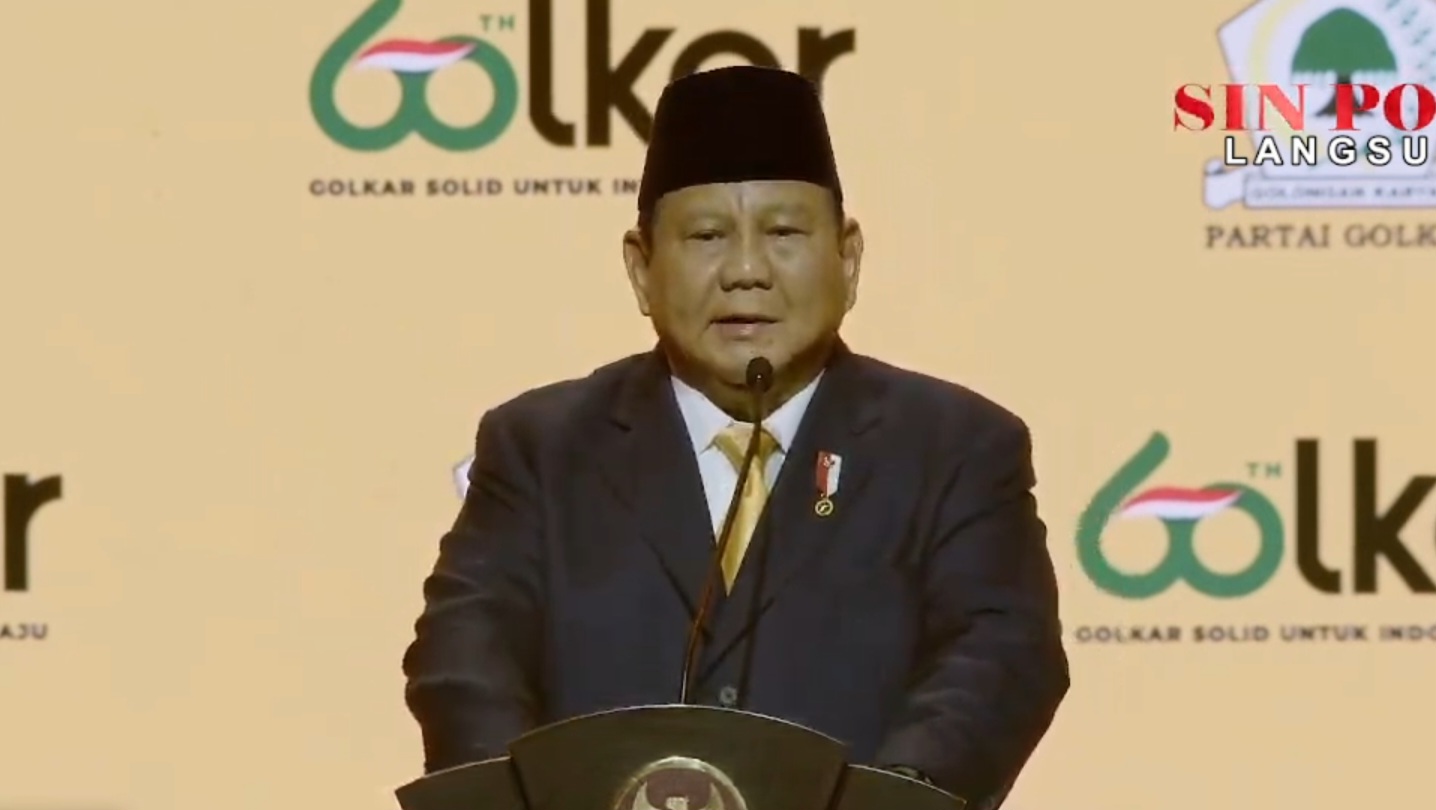 Presiden Prabowo Subianto (SinPo.id/Tangkap Layar Youtube SinPoTv)