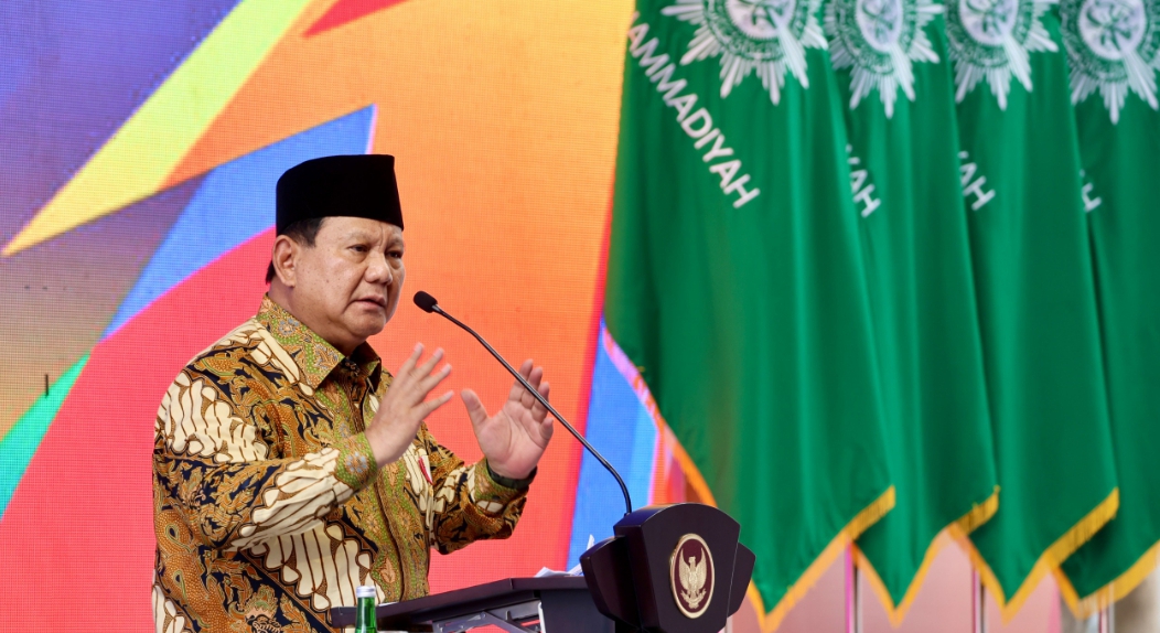 Presiden Prabowo Subianto di Tanwir Muhammadiyah (SinPo.id/ Tim Media)