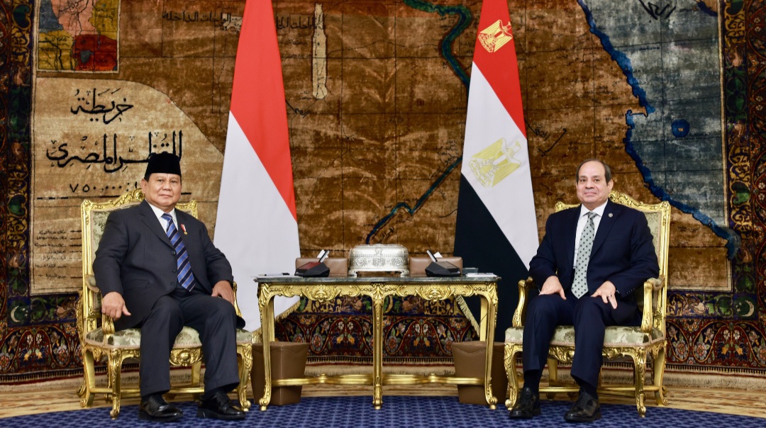 Presiden Prabowo Subianto bertemu Presiden Mesir Abdel Fattah El Sisi (SinPo.id/Tim Media Prabowo)