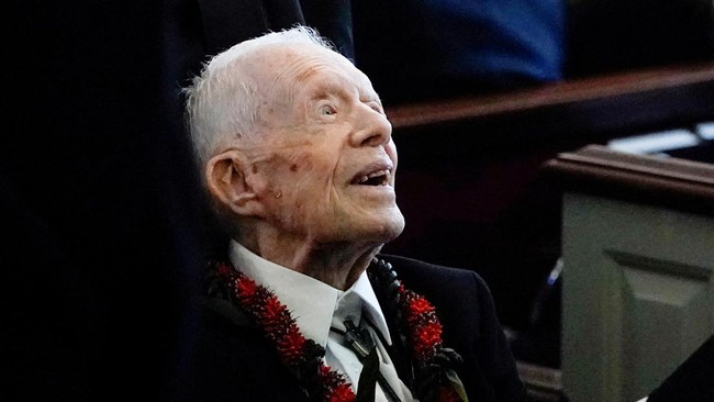 Presiden ke-39 AS Jimmy Carter. (SinPo.id/REUTERS/Pool)