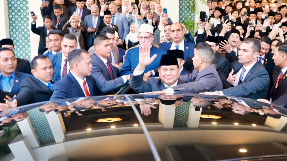 Presiden Prabowo Subianto di Kairo (SinPo.id/ Tim Media)