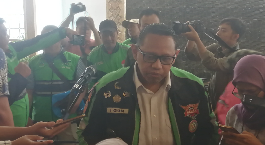 Ketua Umum Asosiasi Pengemudi Ojek Online Garda Indonesia, Igun Wicaksono. (SinPo.id/Tio Pirnando)