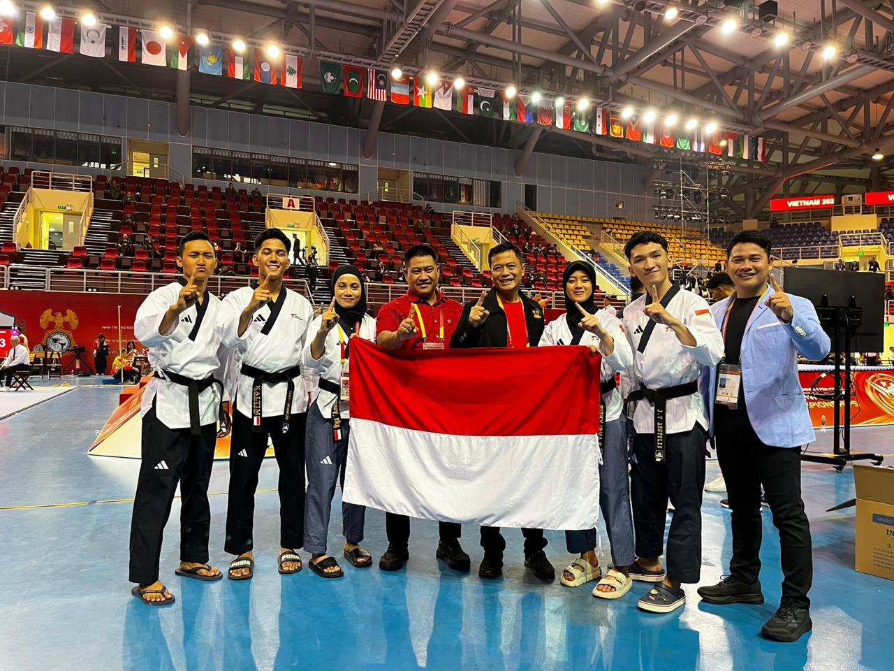 Tim taekwondo Garuda Bhayangkara (SinPo.id/ Humas Polri)