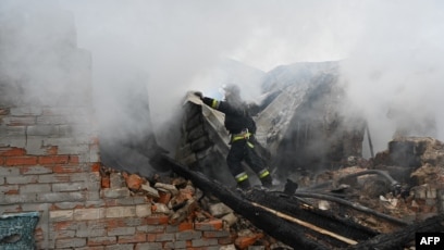 Serangan drone di Kharkiv, Ukraina (SinPo.id/AFP)