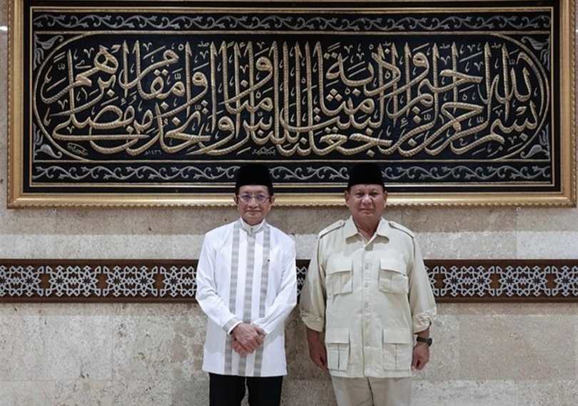 Menag Nasaruddin Umar dan Presiden Prabowo Subianto (SinPo.id/ Dok. Masjid Istiqlal)