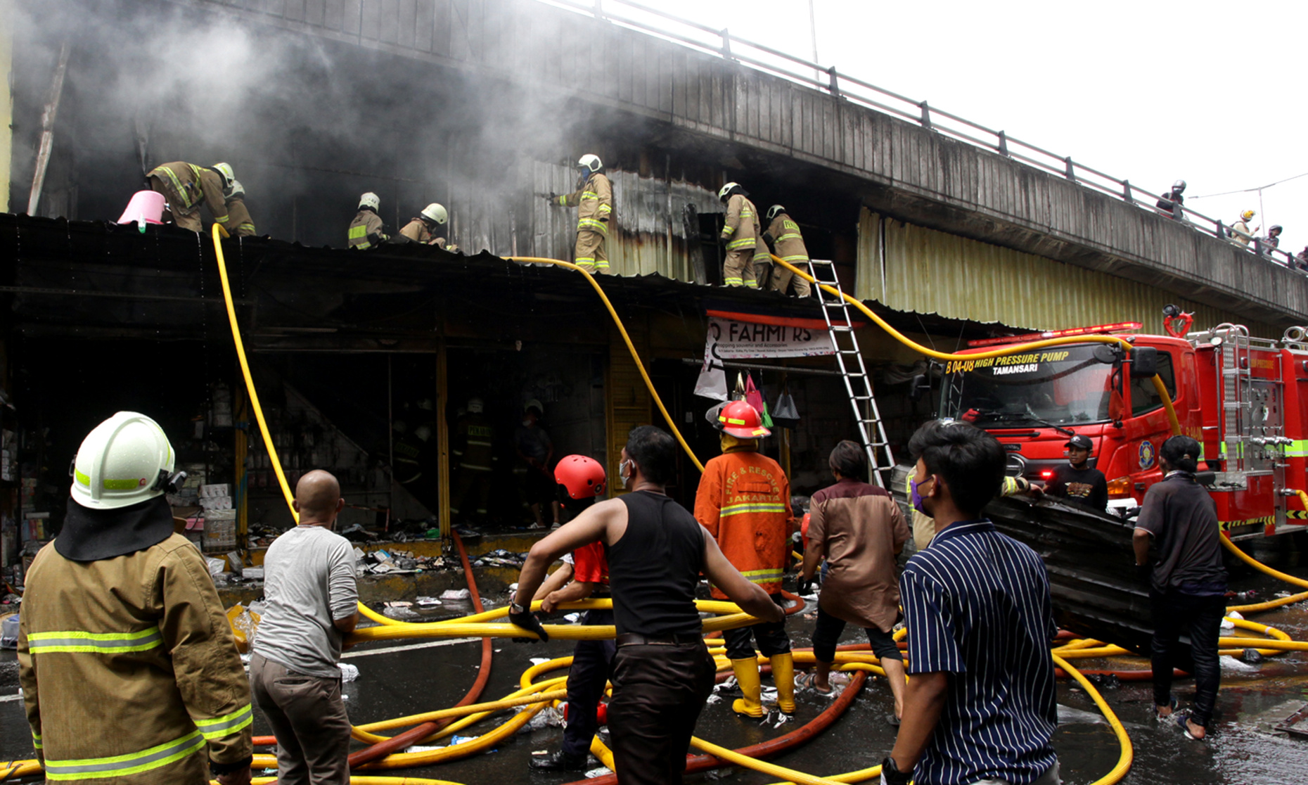 Kebakaran Jakarta (SinPo.id/ Ashar)