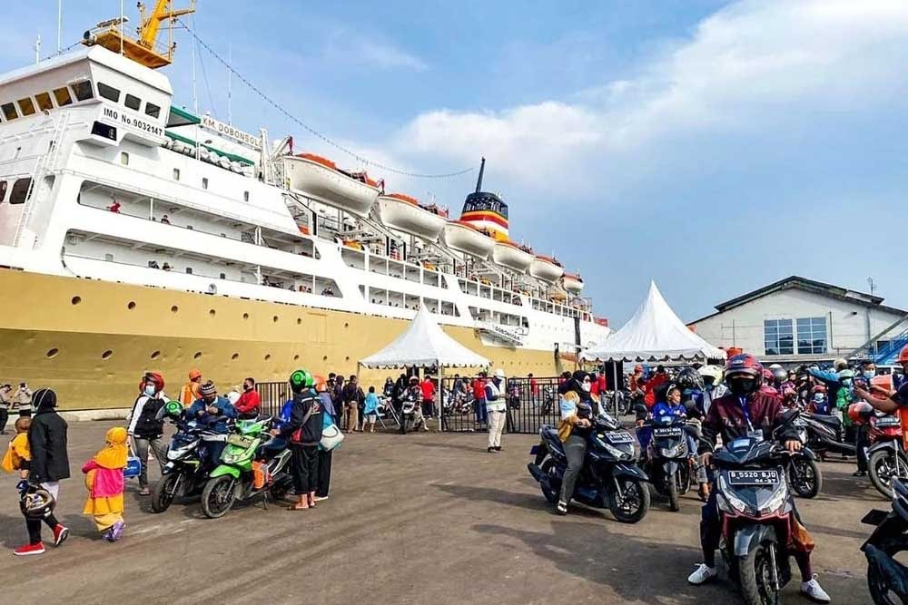 Suasana mudik melalui kapal laut. (SinPo.id/dok. Kemenhub)