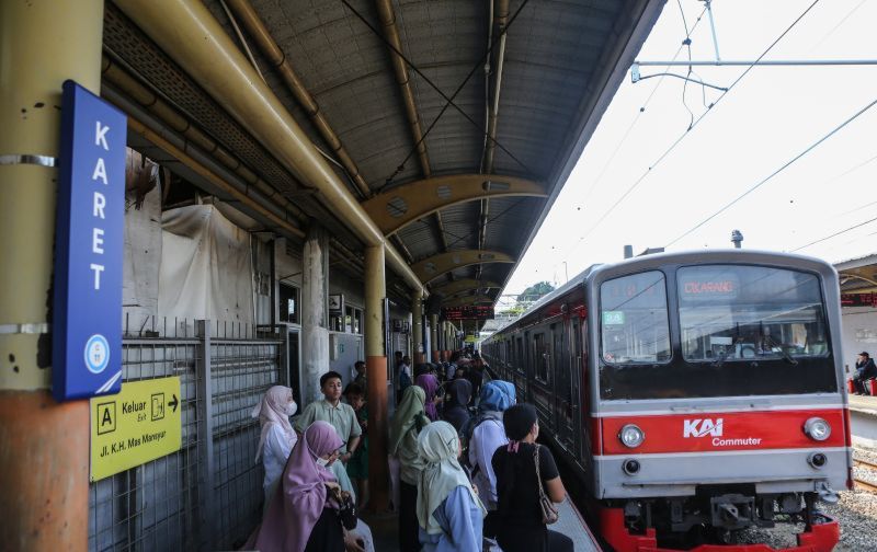 Stasiun Karet, Jakarta Pusat. (SinPo.id/Antara)