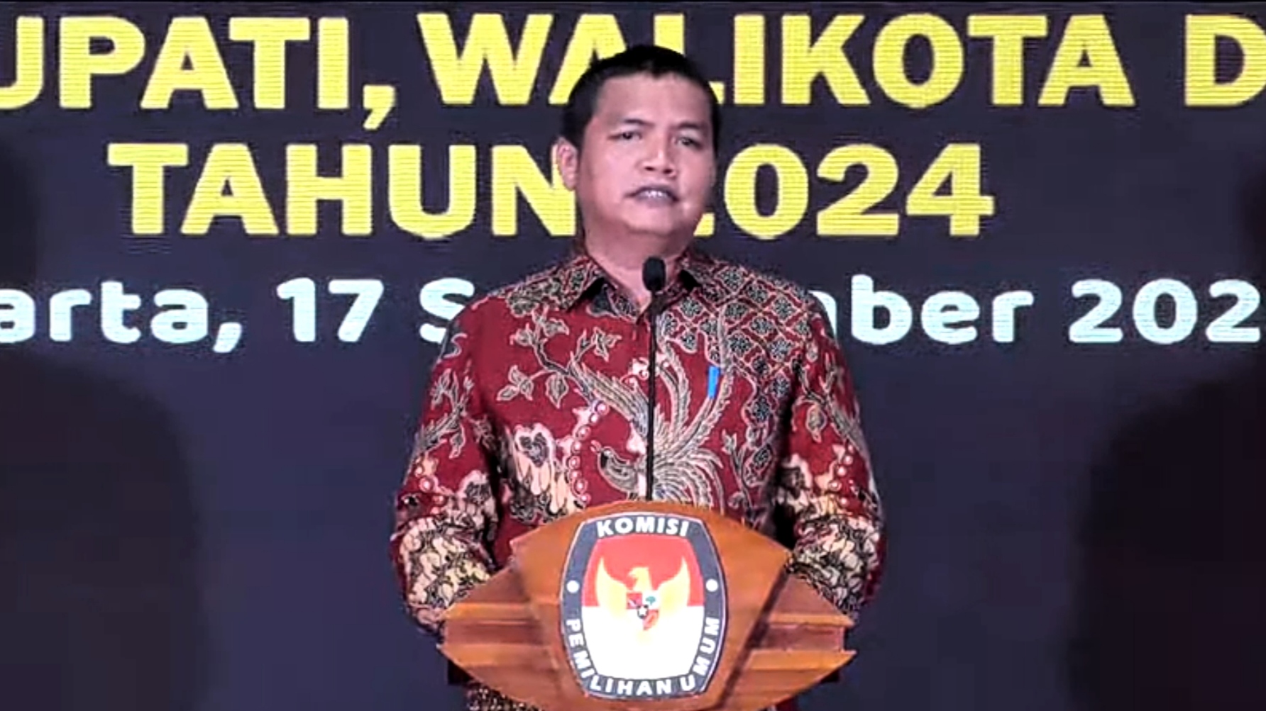 Ketua KPU DKI Jakarta Wahyu Dinata (SinPo.id/ Sigit Nuryadin)