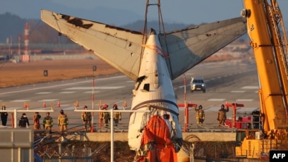 Bagian ekor pesawat Jeju Air (SinPo.id/AFP)