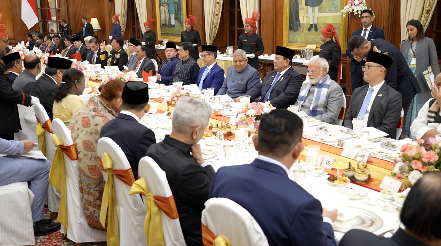 Prabowo Dijamu Makan Malam oleh Presiden India (SinPo.id/Tim Media Prabowo)