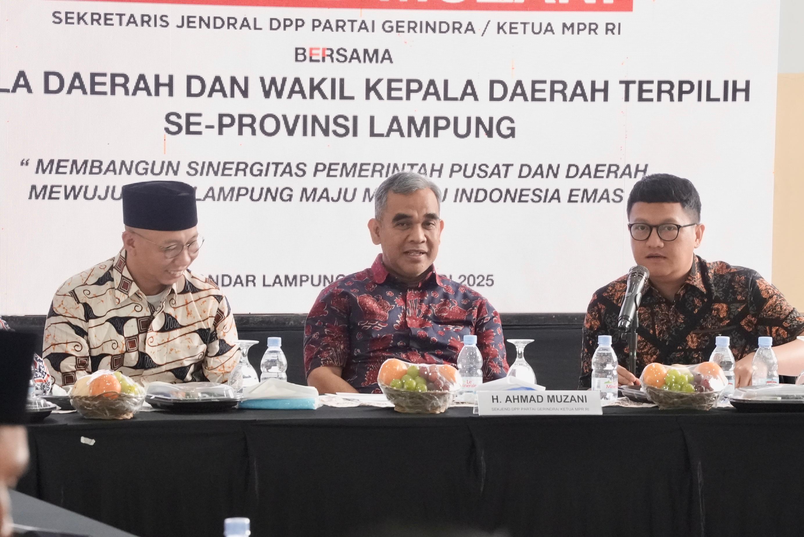 Sekjen Gerindra Ahmad Muzani (SinPo.id/Media Gerindra)