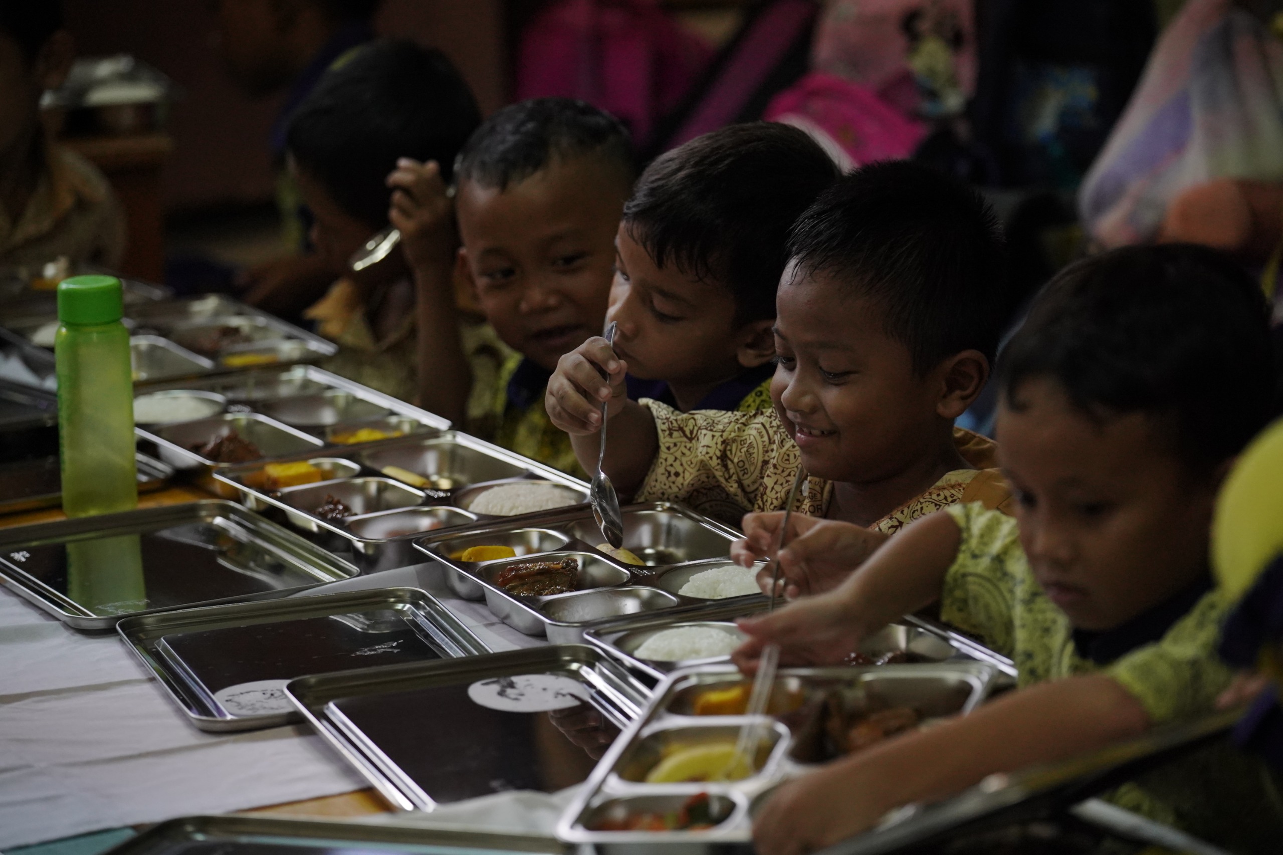 Anak Berkebutuhan Khusus di Bogor antusias menyambut program makan bergizi gratis (SinPo.id/Tim media Prabowo)