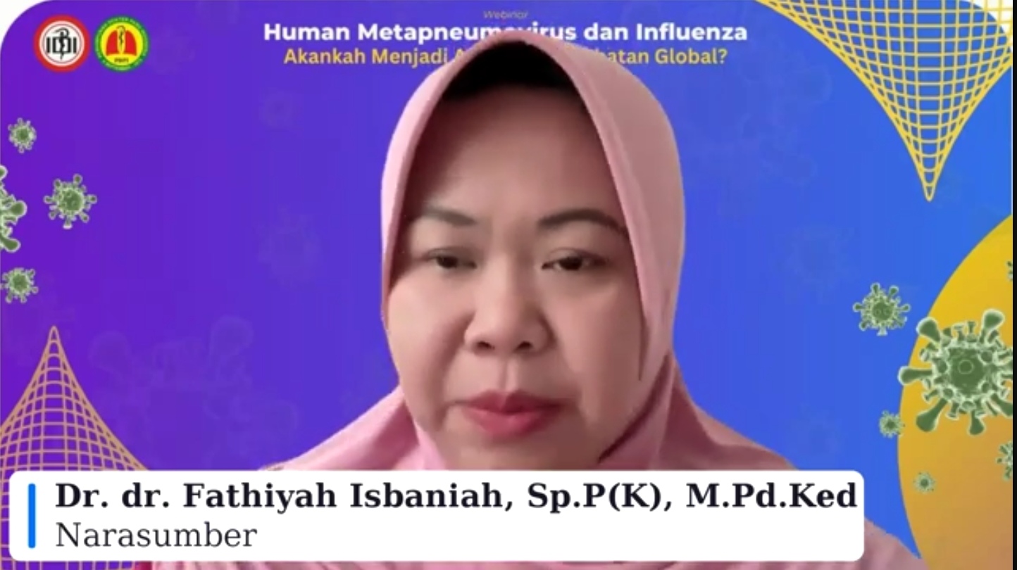 Anggota PDPI Dr. dr. Fathiyah Isbaniah, Sp.P(K), M.Pd.Ked. (SinPo.id/ Tangkapan layar)