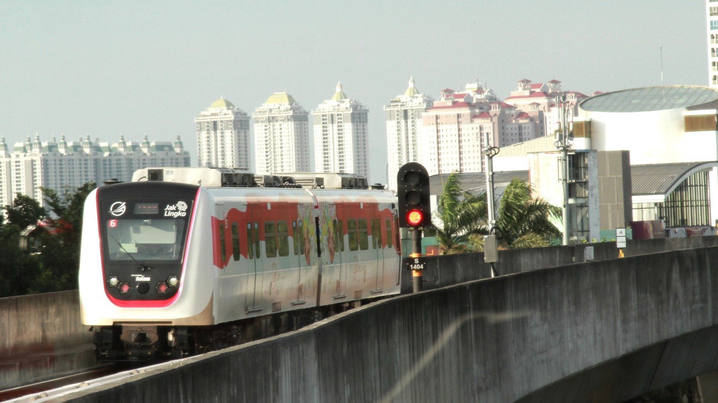 LRT Jabodebek (SinPo.id/ Ashar)