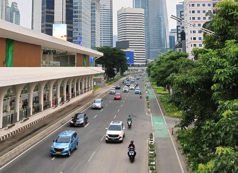 Jalan Protokol di Jakarta (SinPo.id/Beritajakarta)