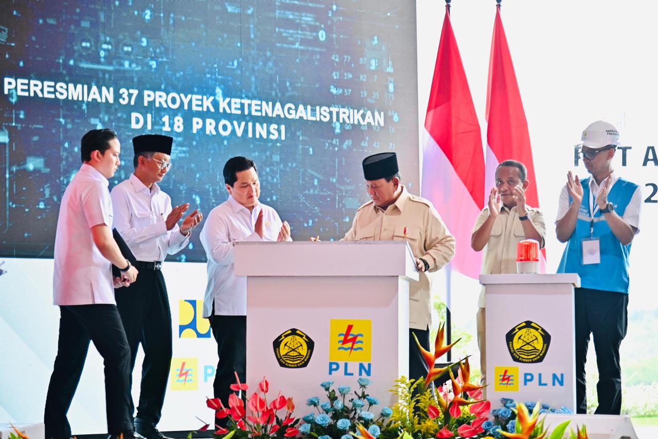 Prabowo Resmikan 37 Proyek Strategis Ketenagalistrikan (SinPo.id/Setpres)