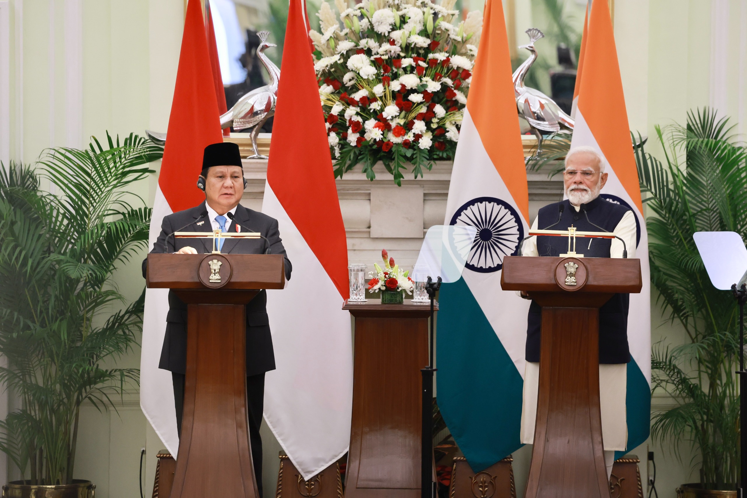 Presiden Prabowo bertemu PM India Narendra Modi (SinPo.id/Tim Media Prabowo)