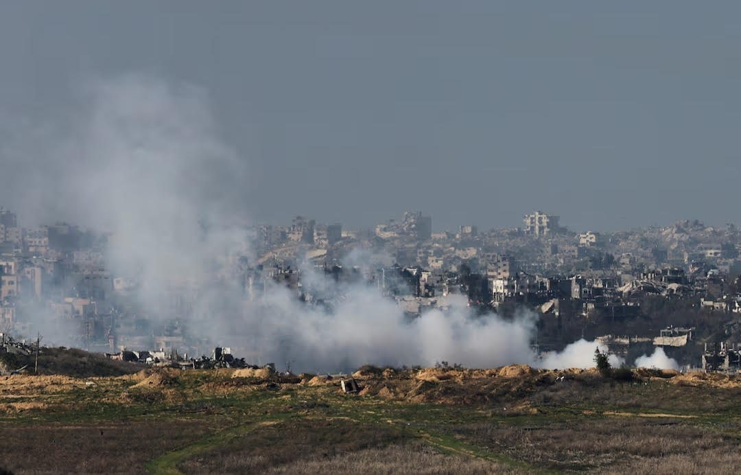 Serangan Israel di Beit Hanoun, Gaza, pada 8 Januari 2025. (SinPo.id/Reuters)