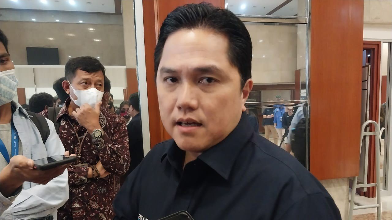 Menteri BUMN Erick Thohir (SinPo.id/ Galuh Ratnatika)