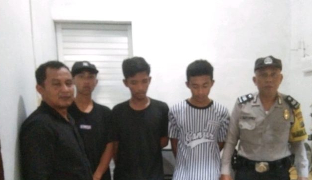 Tiga pelaku curanmor di Simalungun yang ditangkap polisi (SinPo.id/ Humas Polri)