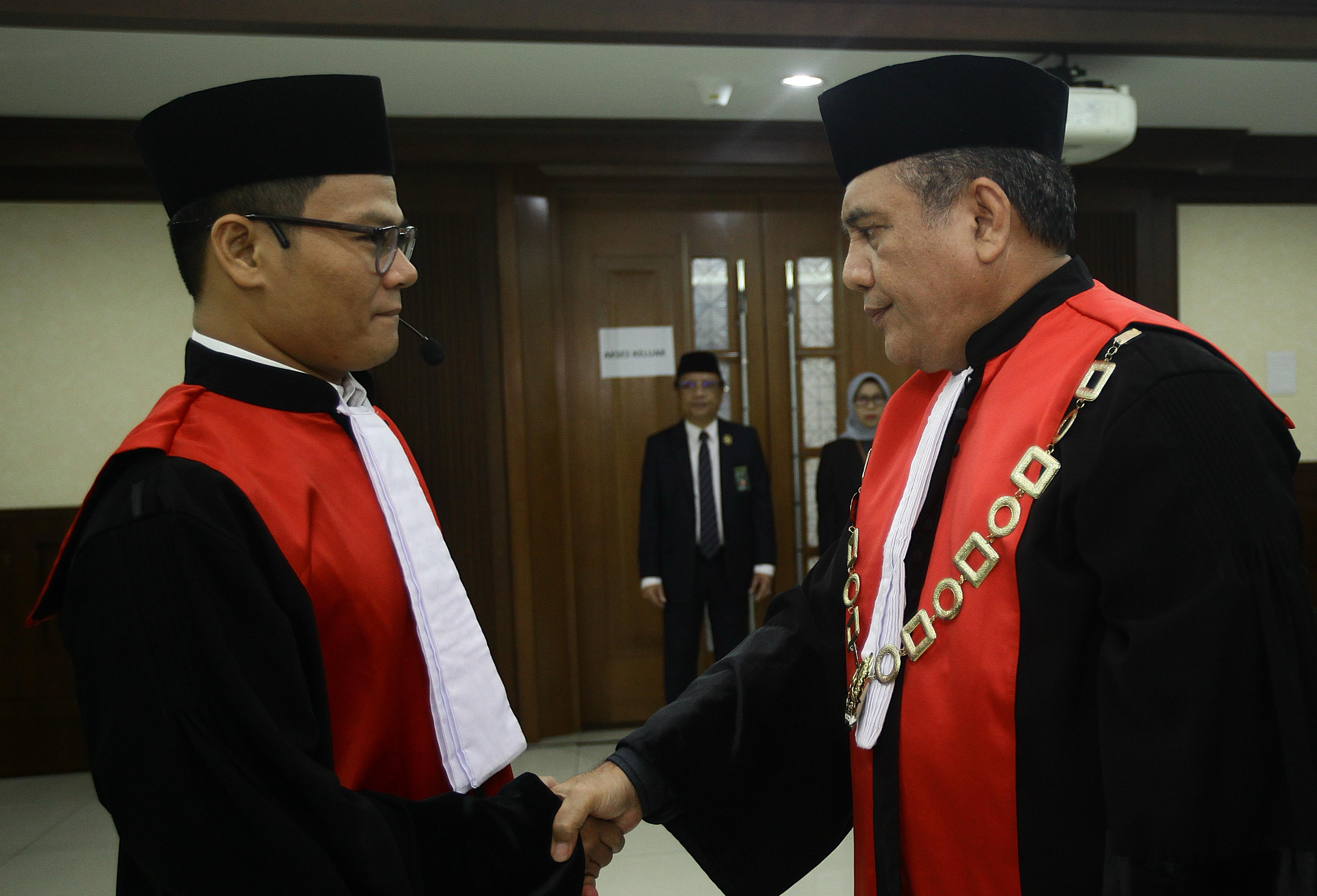 Andi Saputra resmi dilantik sebagai Hakim Adhoc Tipikor (Sinpo.id/Iwakum)