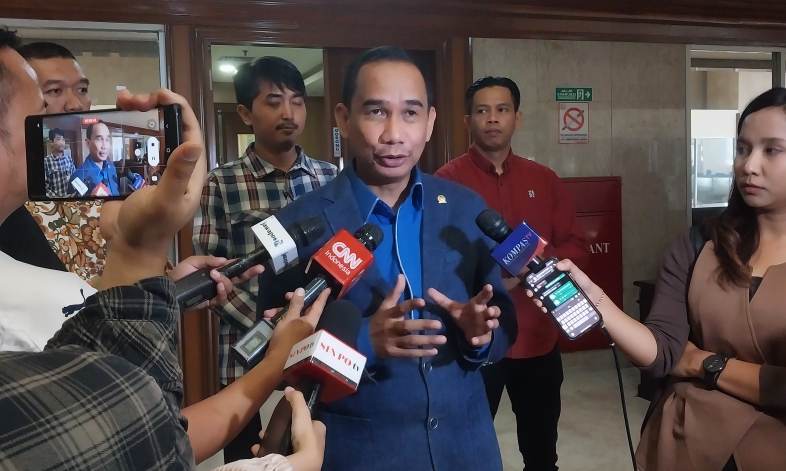 Anggota Komisi III DPR RI Rudianto Lallo (SinPo.id/ Galuh Ratnatika)