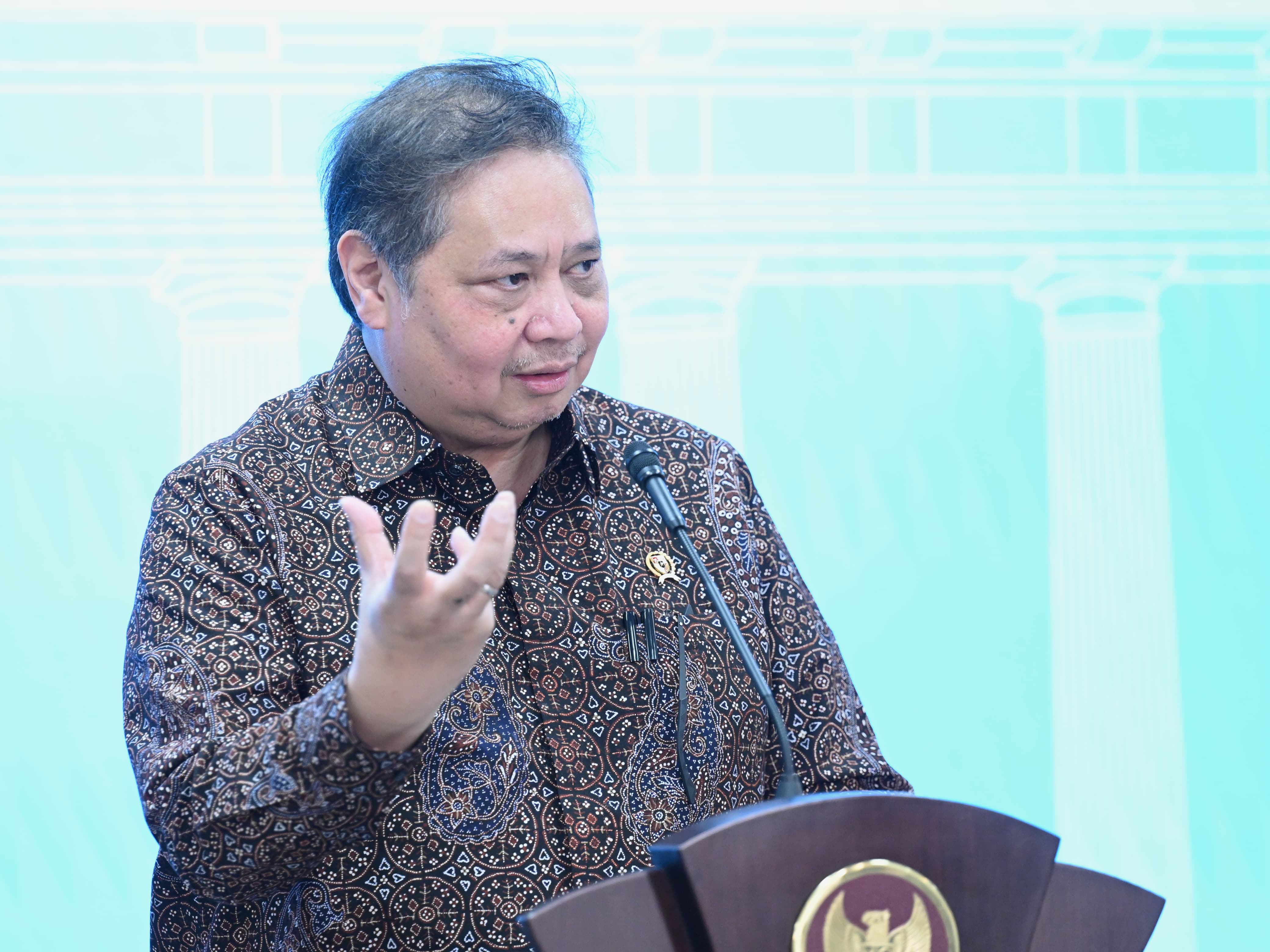 Menko Bidang Perekonomian Airlangga Hartarto (SinPo.id/Setpres)