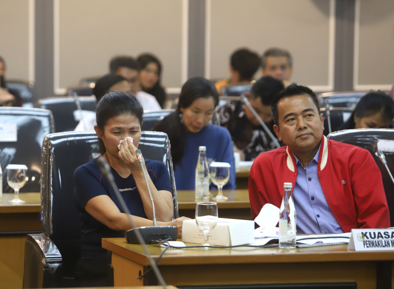 Komisi XIII DPR menerima Audiensi dari para korban sirkus OCI Taman Safari (Ashar/SinPo.id)