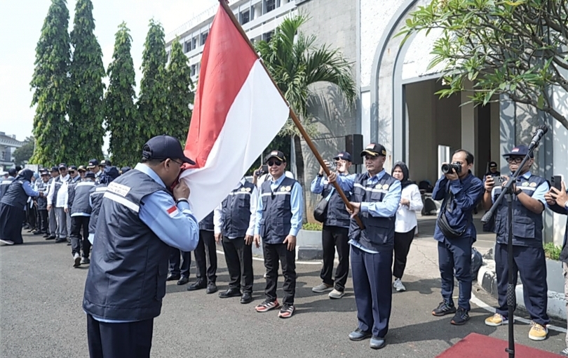 Pelepasan 342 petugas haji Indonesia ke Arab Saudi. (SinPo.id/dok. Kemenag)