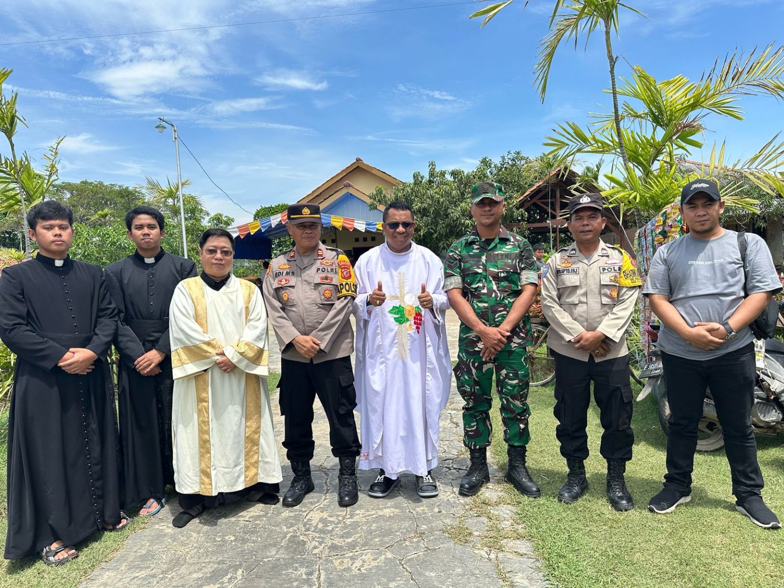 Ilustrasi Pengamanan Misa Paskah (SinPo.id/Humas Polri)