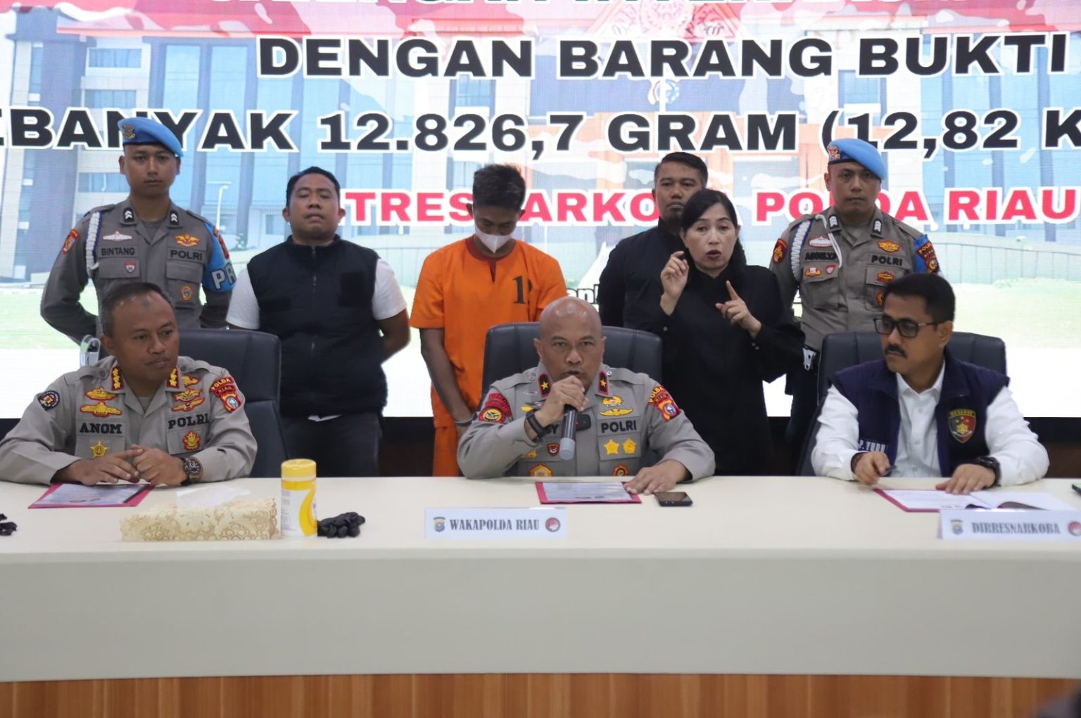 Polda Riau Ungkap Jaringan Narkoba Internasional (SinPo.id/Humas Polri)