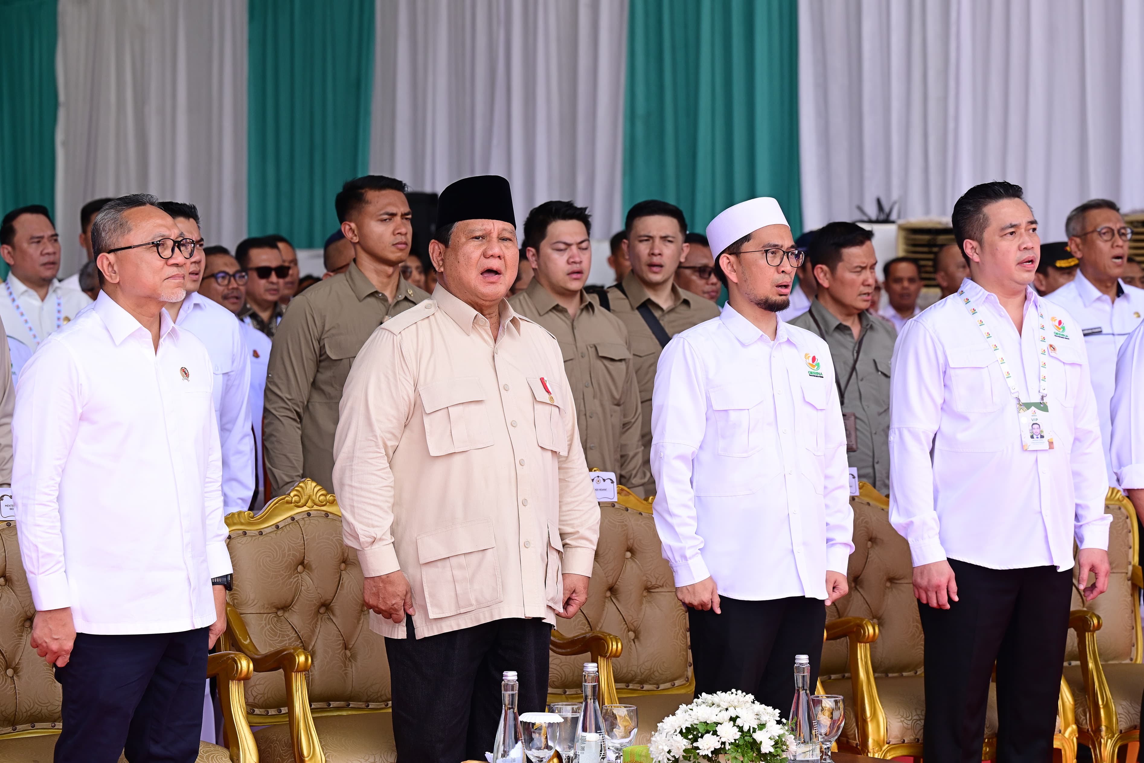Presiden Prabowo Subianto resmi meluncurkan program Gerakan Indonesia Menanam (Gerina). (SinPo.id/Sekretariat Presiden)