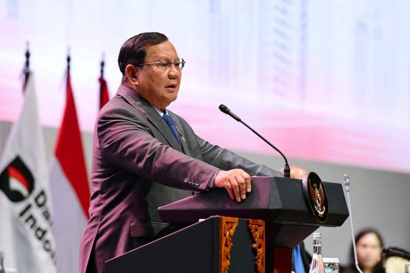 Presiden Prabowo Subianto hadiri Danantara Indonesia Town Hall di JCC (Ashar/Foto:Muchlis Setpress/Sinpo.id)