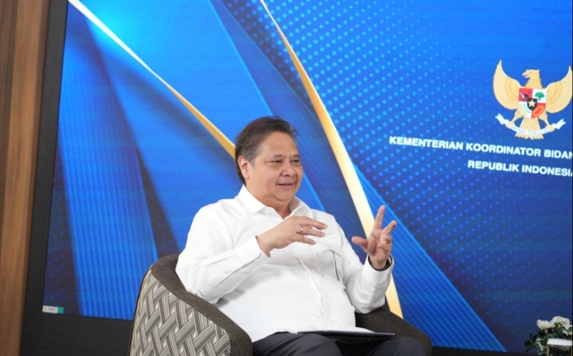 Menko Perekonomian Airlangga Hartarto. (SinPo.id/dok. Ekon)