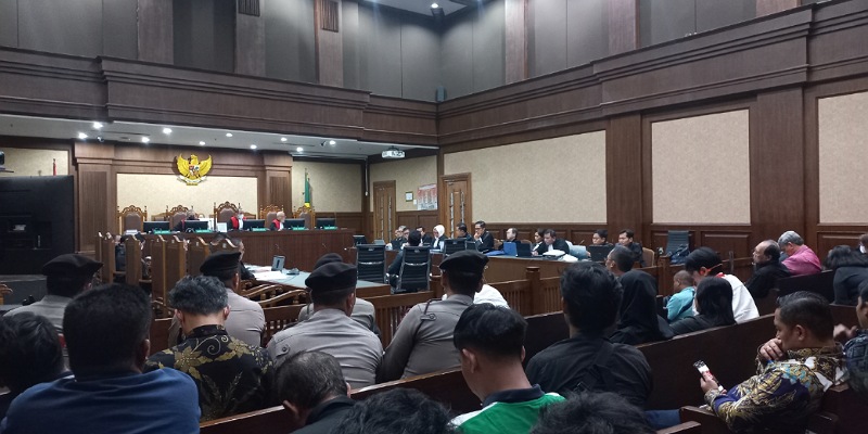 Suasana persidangan kasus Hasto Kristiyanto (Sinpo.id)