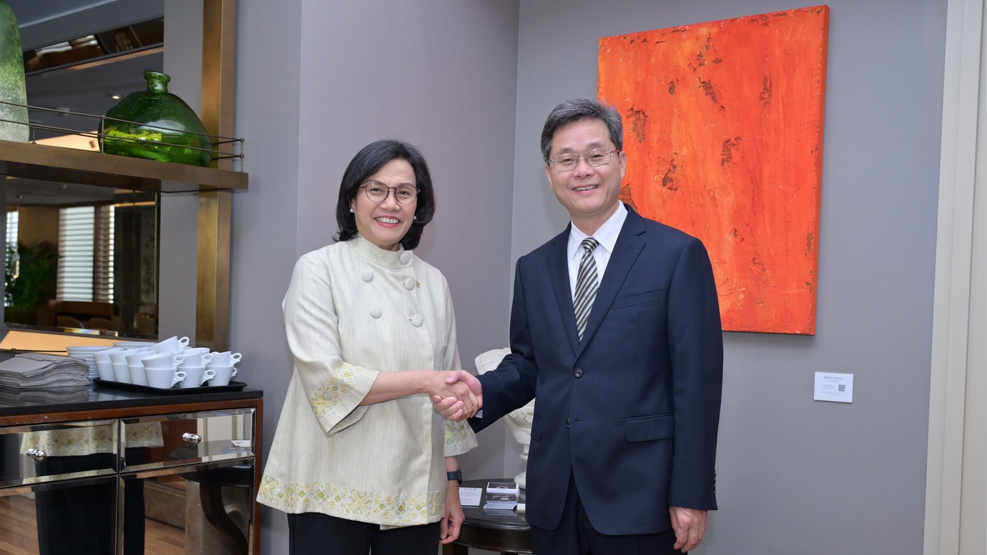 Menkeu Sri Mulyani dan Menkeu Tiongkok H.E. Lan Fo'an. (SinPo.id/dok. Pribadi)