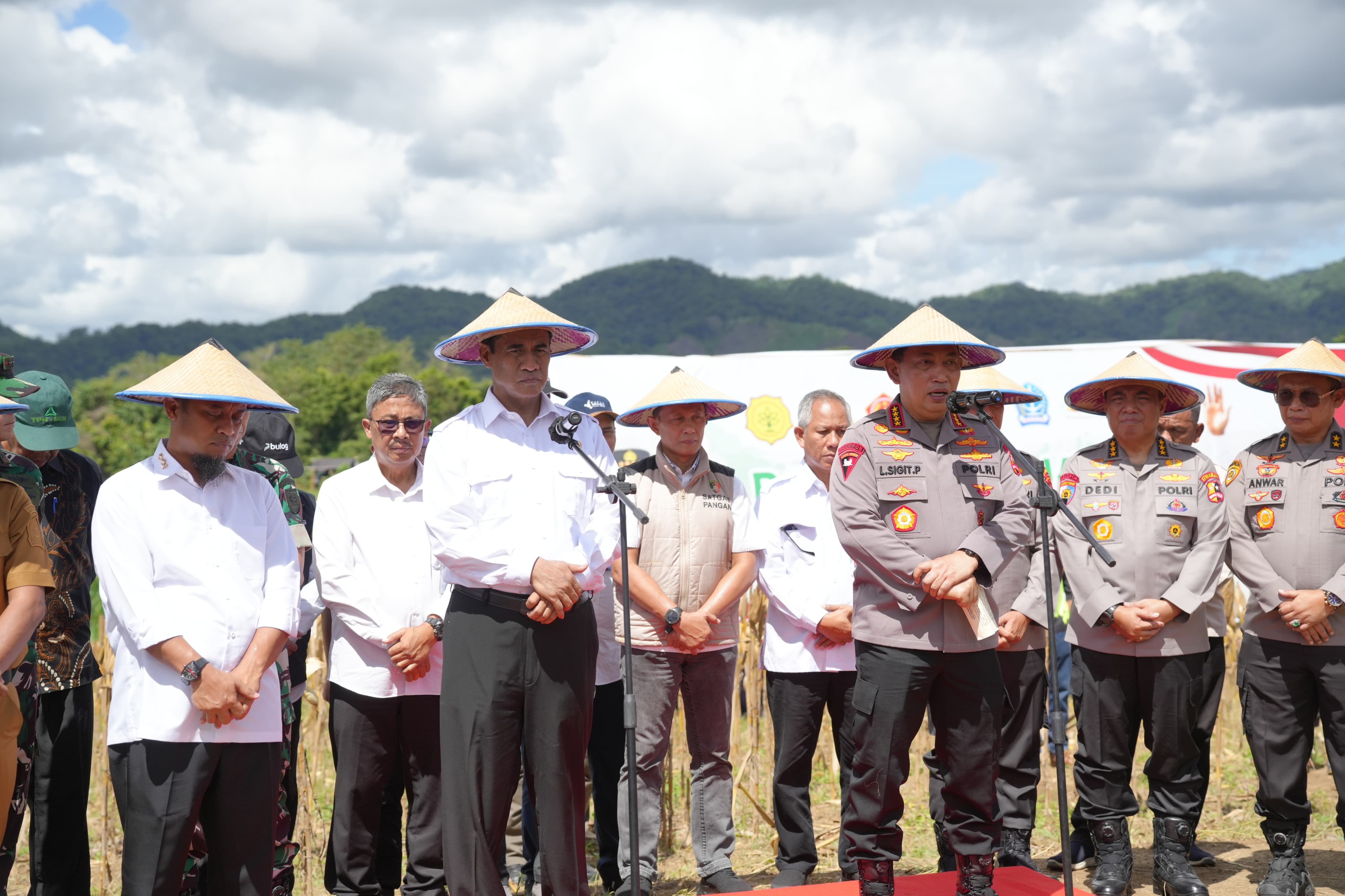 Panen Raya jagung yang dihadiri Kapolri dan Mentan (SinPo.id/Dok.Polri)