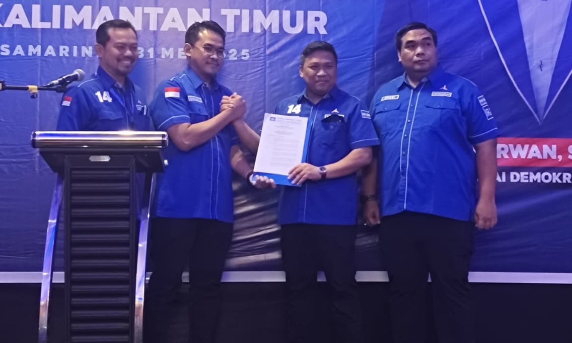 Bambang Soepriyadi resmi menjabat sebagai Pelaksana Tugas (Plt) Ketua DPD Demokrat Kalimantan Timur (Kaltim). (SinPo.id/Dok. Demokrat Kaltim)