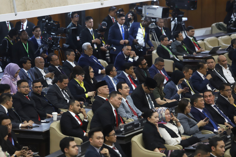 Pembukaan Konferensi ke-19 Parliamentry Union The OIC (PUIC) di Gedung Nusantara, Kompleks Parlemen, Senayan, Jakarta pada Rabu, 14 Mei 2025. (Ashar/SinPo.id)