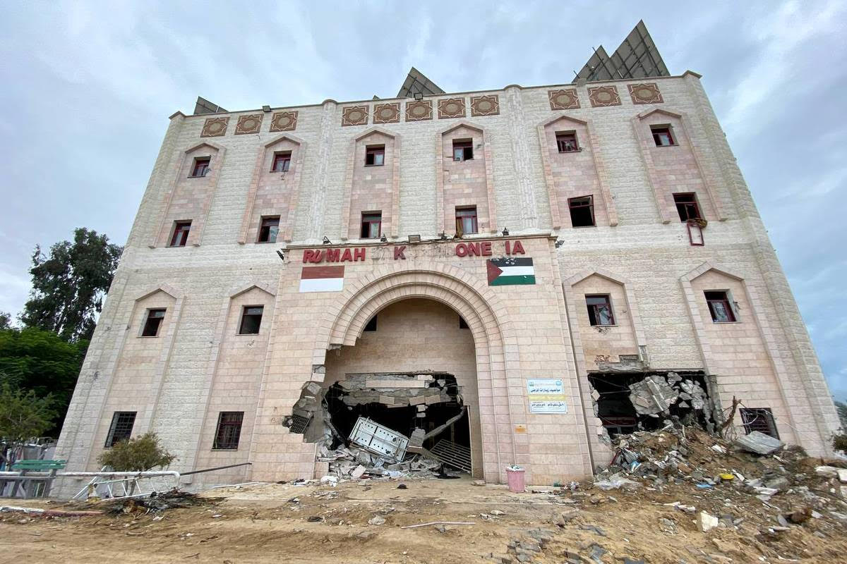 Rumah Sakit Indonesia di Gaza, Palestina. (SinPo.id/Anadolu)