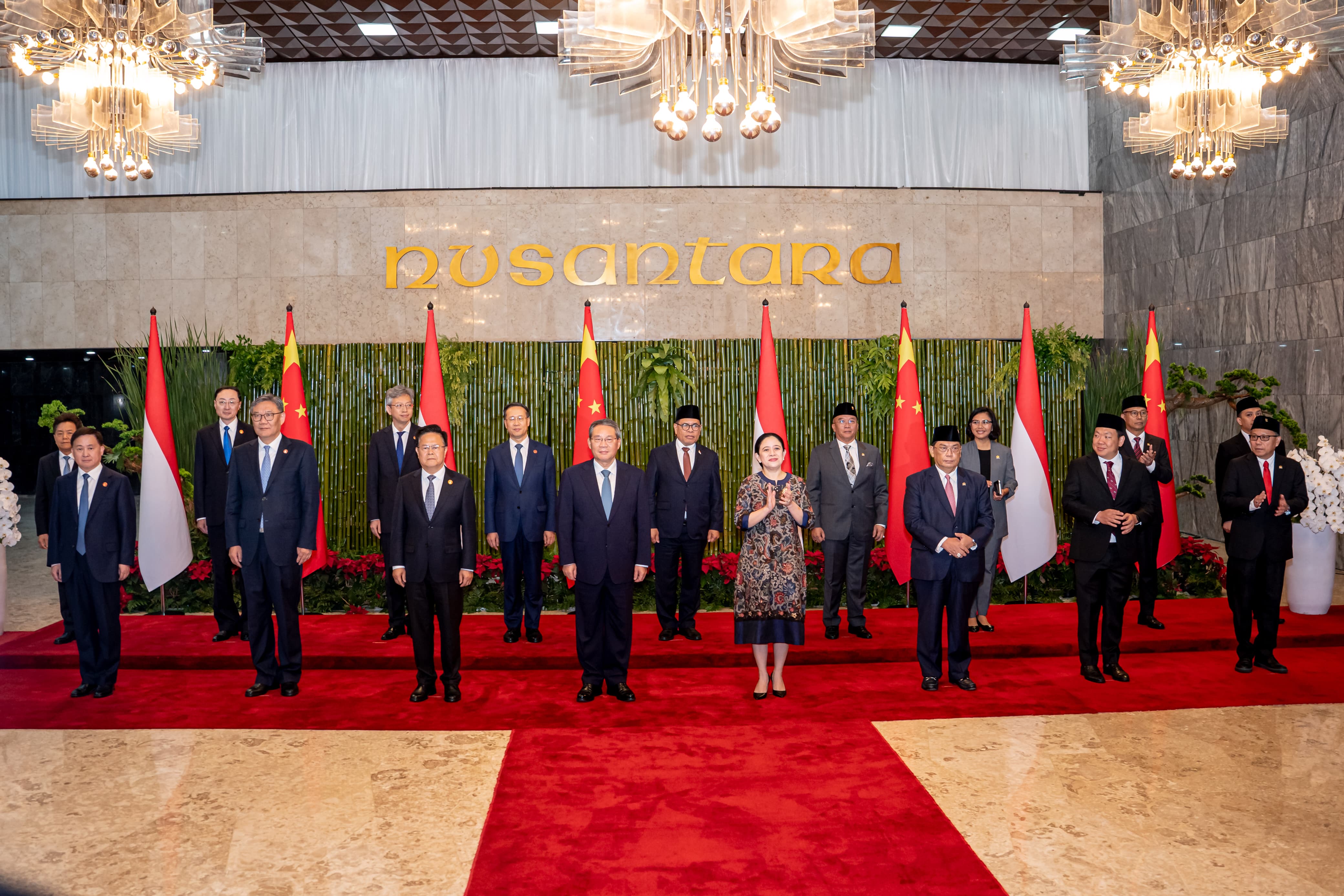 Ketua DPR RI Puan Maharani menerima kunjungan Perdana Menteri RRT Li Qiang. (SinPo.id/Dok. DPR RI)