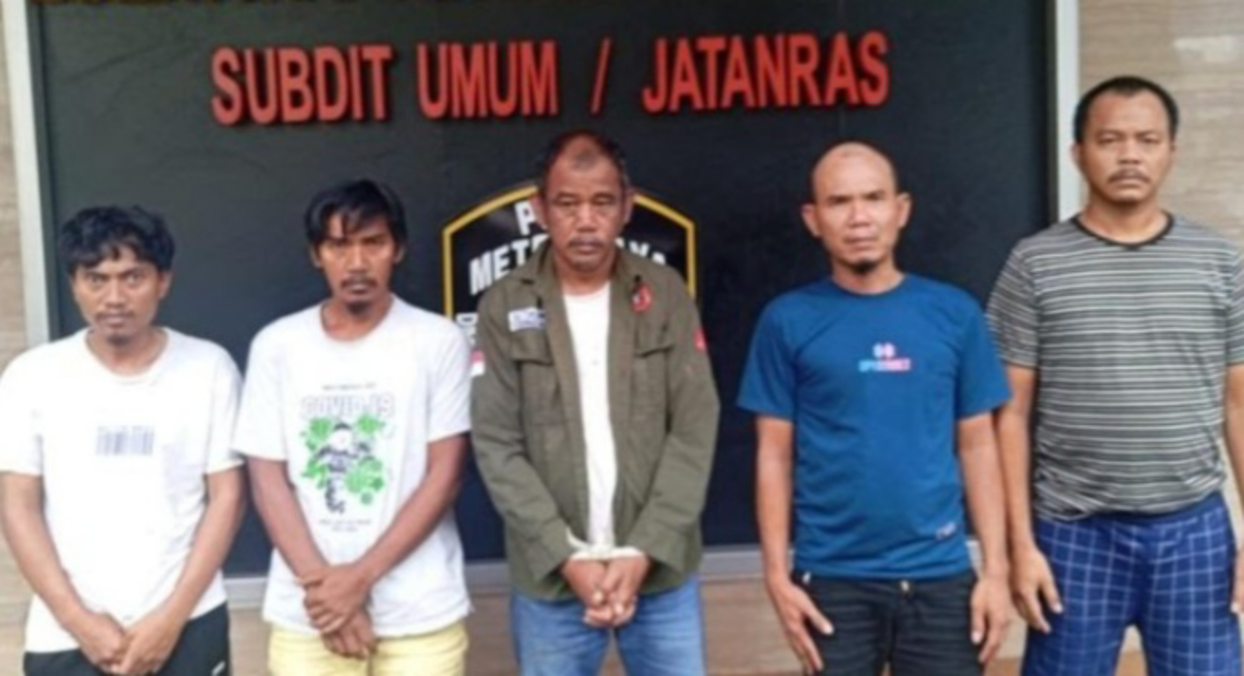 Para pekaku yang ditangkap di Cikarang (SinPo.id/Dok.PMJ)