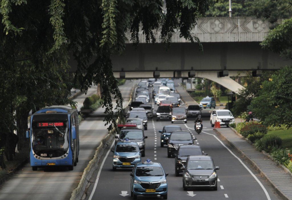Ilustrasi macet Jakarta (SinPo.id/ Ashar)